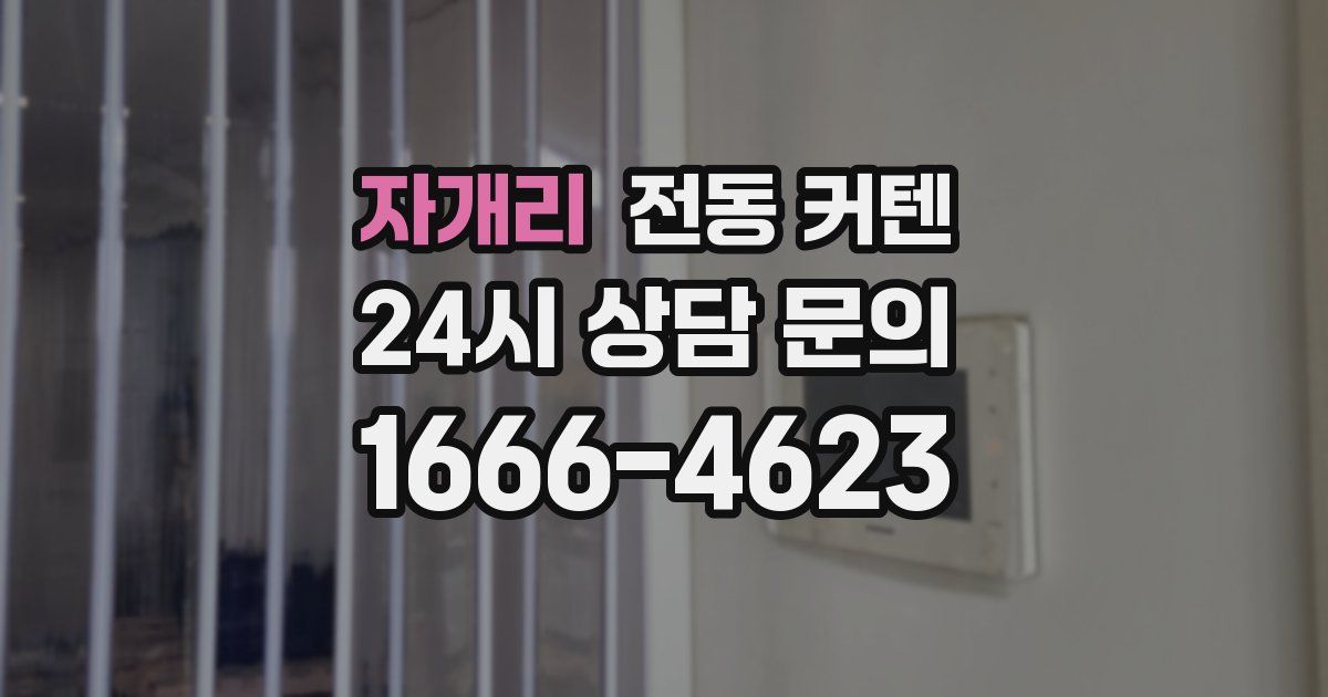 자개리 전동 커텐
