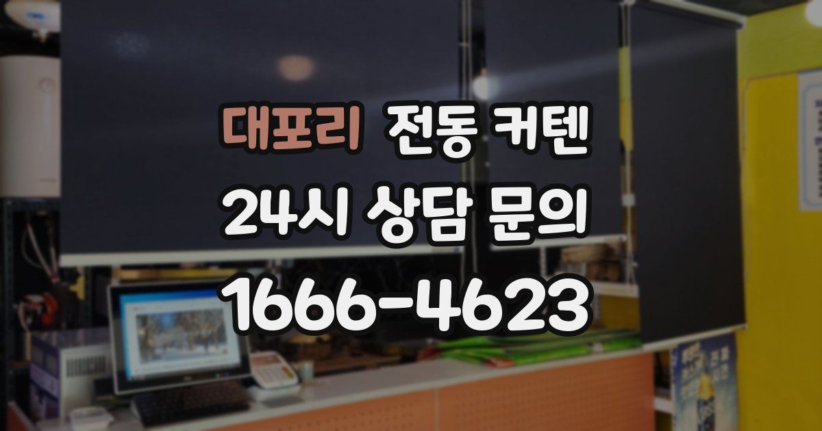 대포리 전동 커텐