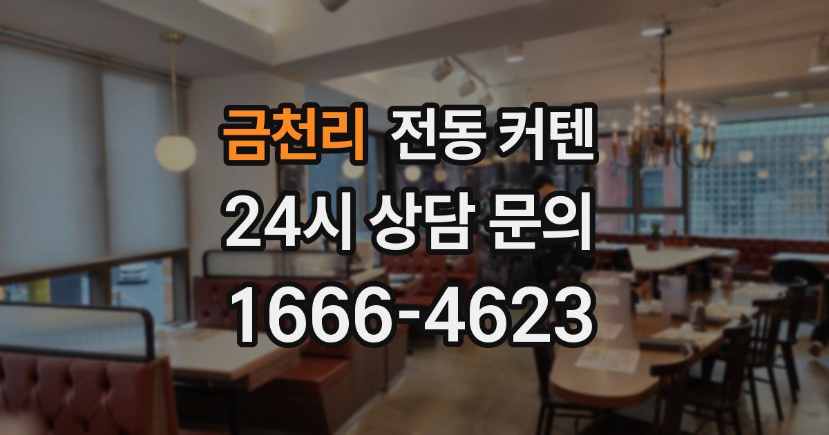 금천리 전동 커텐