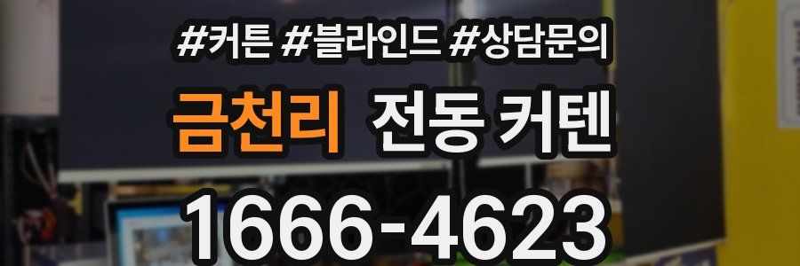 금천리 전동 커텐