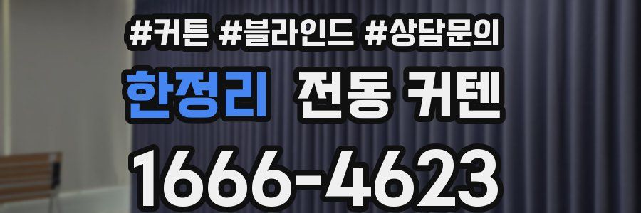 한정리 전동 커텐