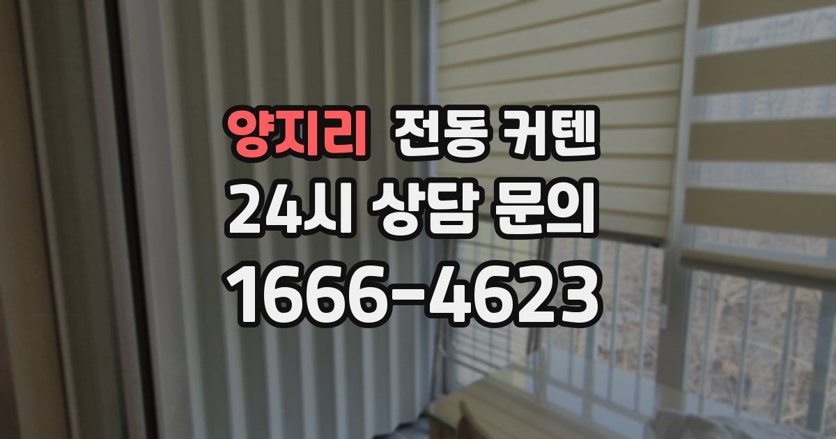양지리 전동 커텐