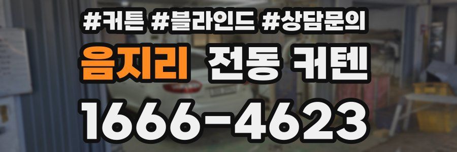음지리 전동 커텐
