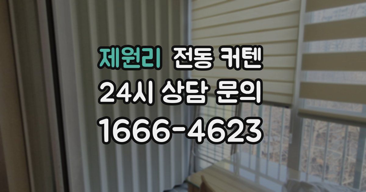 제원리 전동 커텐