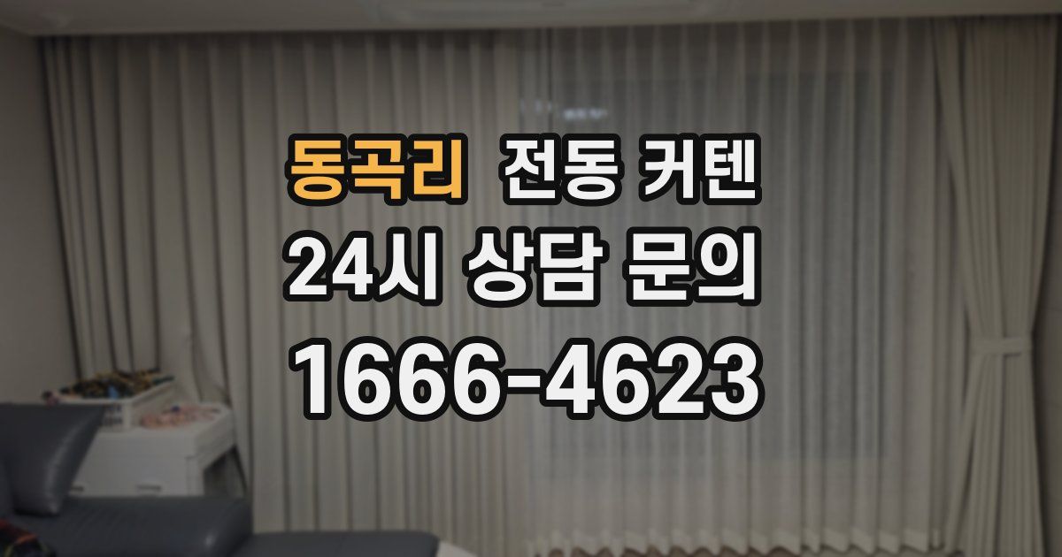 동곡리 전동 커텐