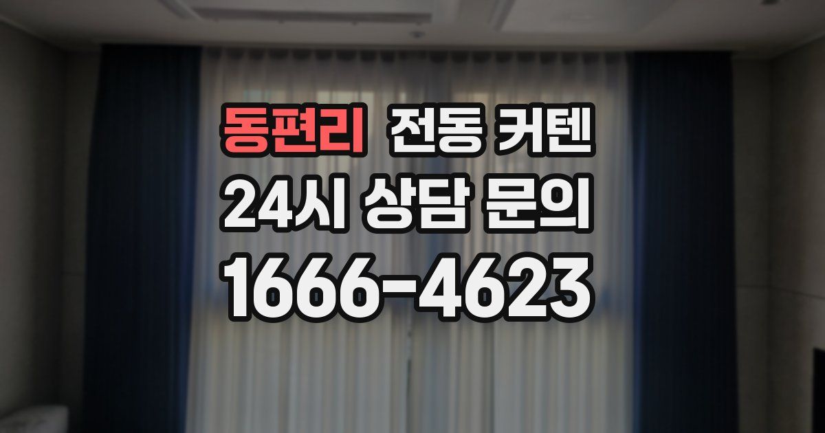 동편리 전동 커텐