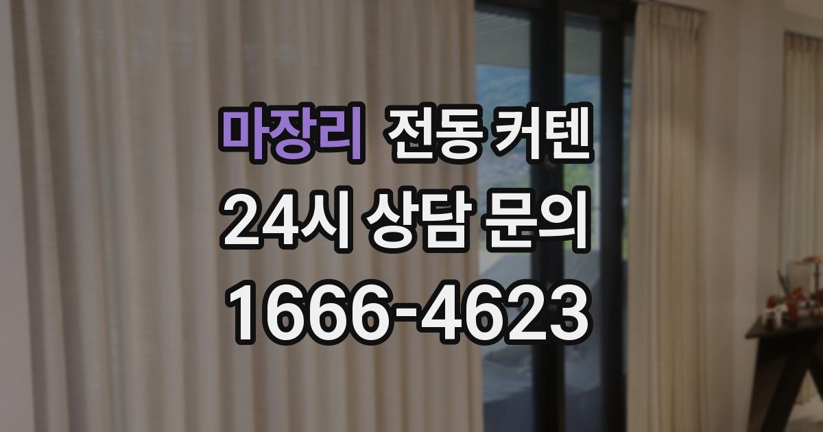 마장리 전동 커텐