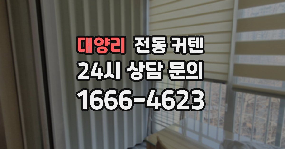 대양리 전동 커텐