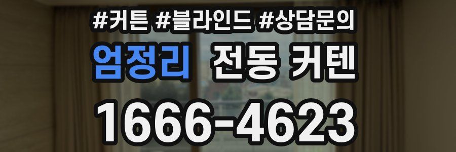 엄정리 전동 커텐