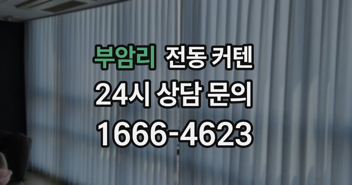 부암리 전동 커텐