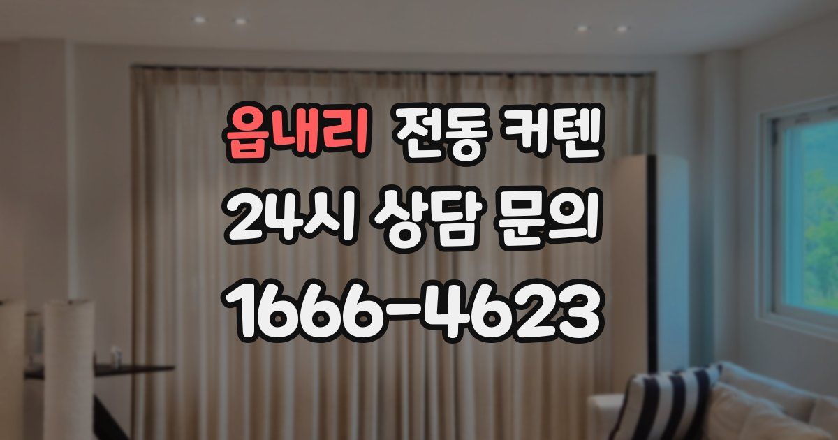 읍내리 전동 커텐