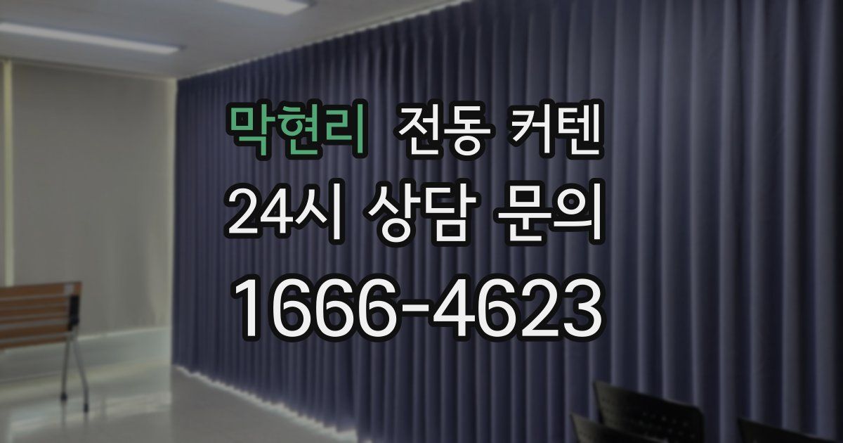 막현리 전동 커텐