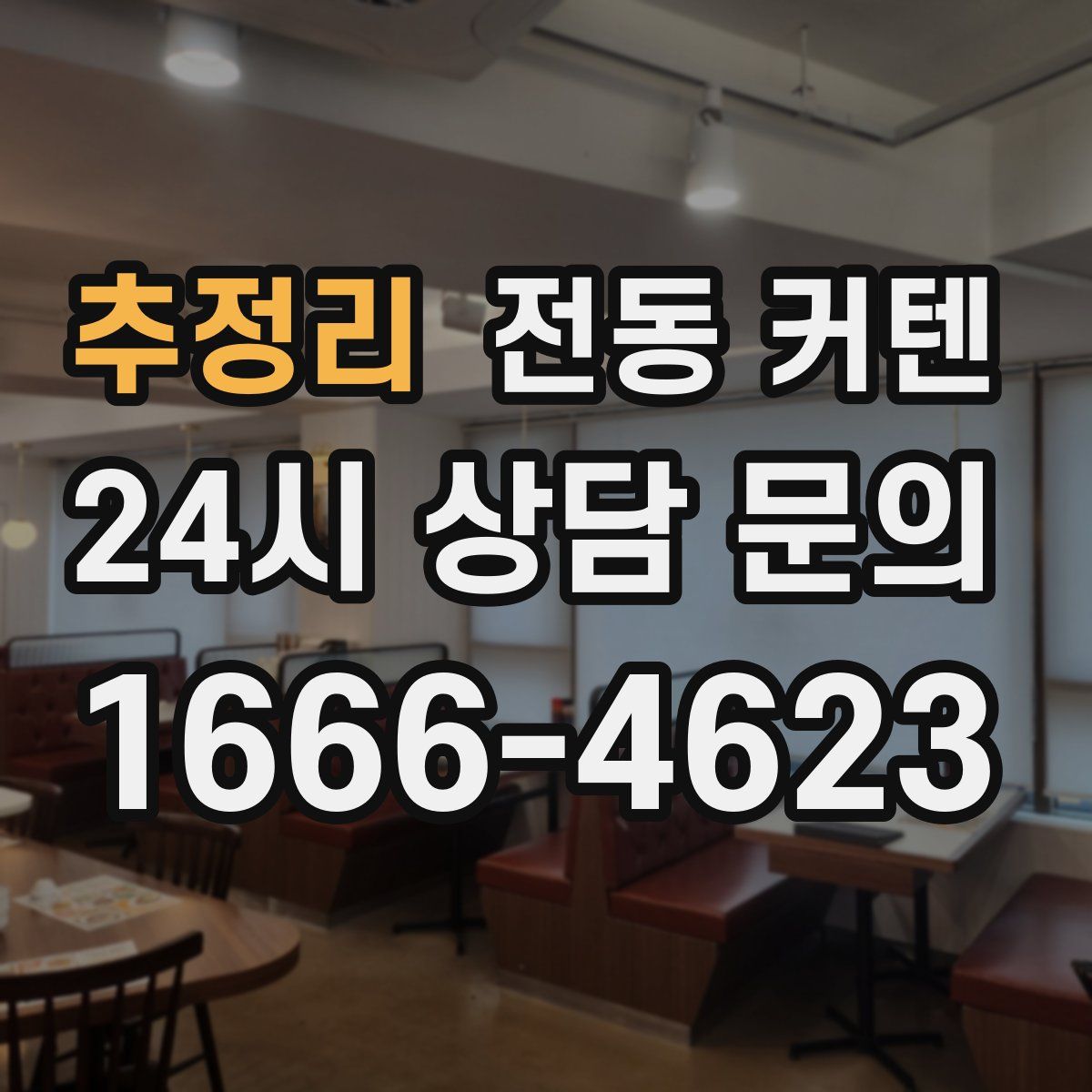 추정리 전동 커텐