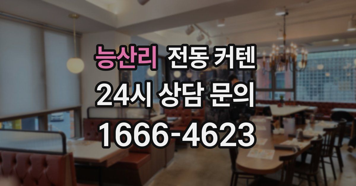 능산리 전동 커텐