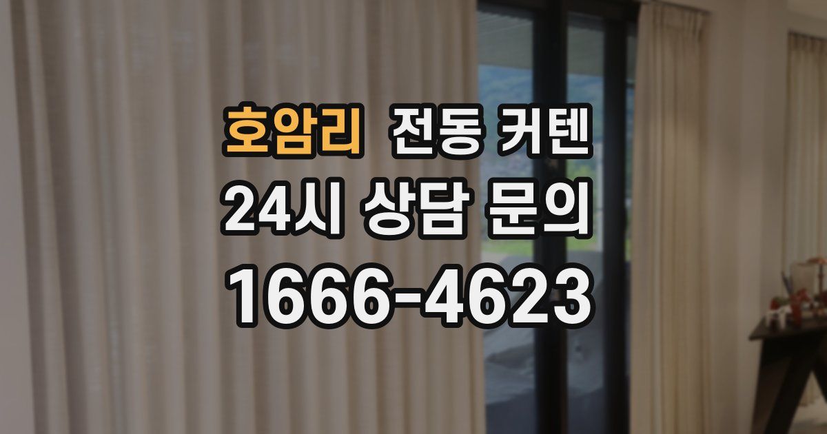 호암리 전동 커텐