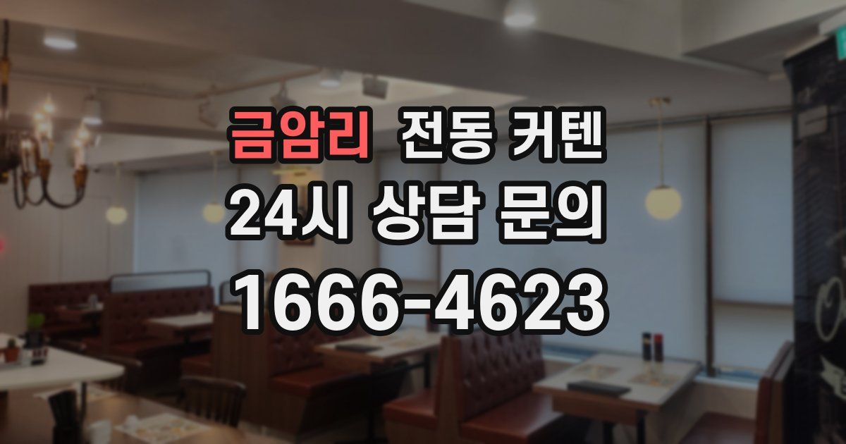 금암리 전동 커텐