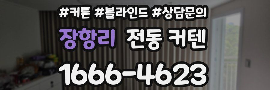 장항리 전동 커텐
