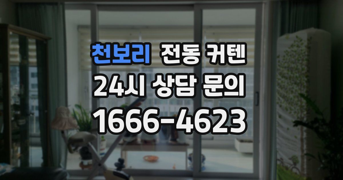 천보리 전동 커텐