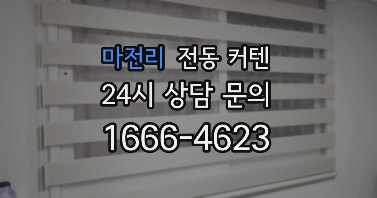 마전리 전동 커텐