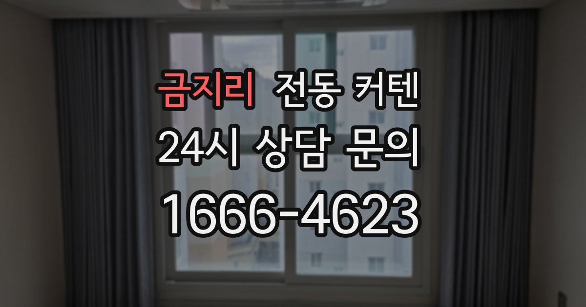 금지리 전동 커텐