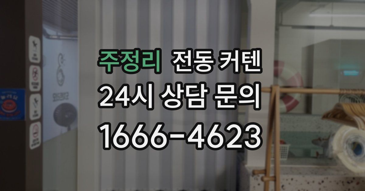 주정리 전동 커텐