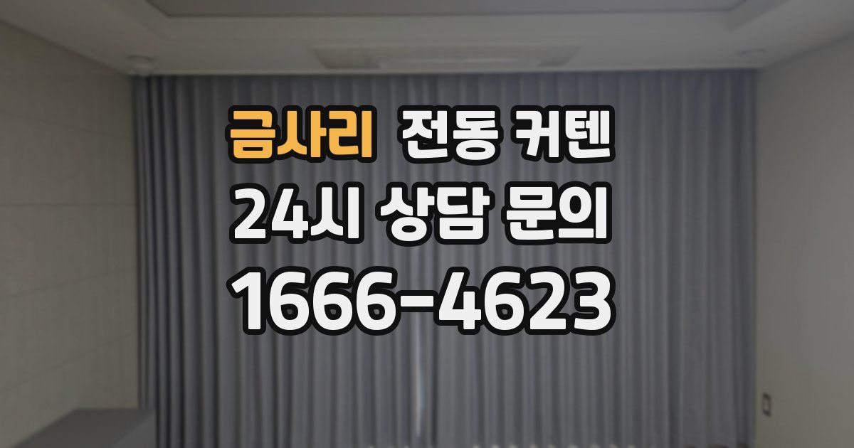 금사리 전동 커텐