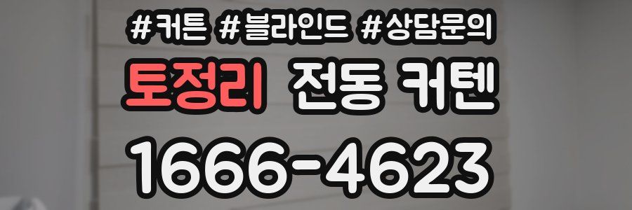 토정리 전동 커텐