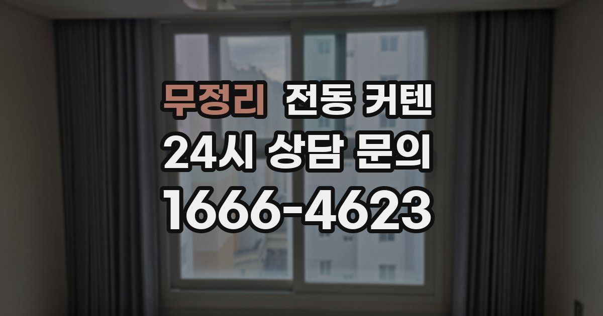 무정리 전동 커텐