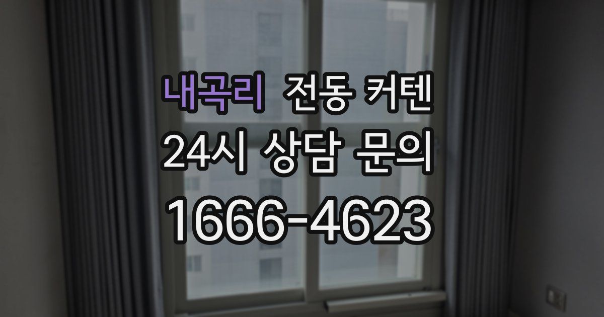 내곡리 전동 커텐