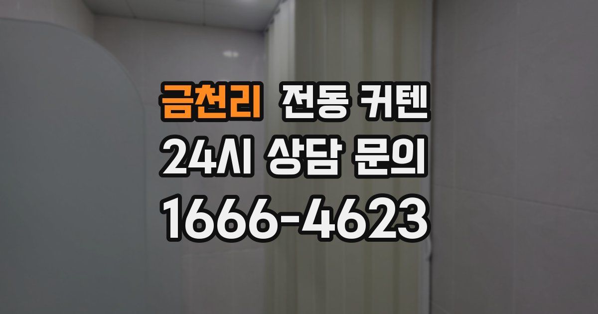 금천리 전동 커텐