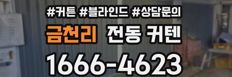 금천리 전동 커텐