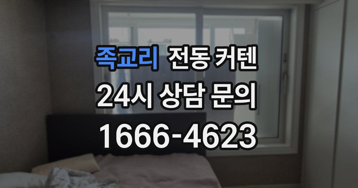 족교리 전동 커텐