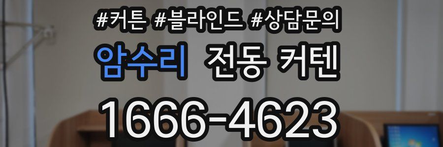 암수리 전동 커텐