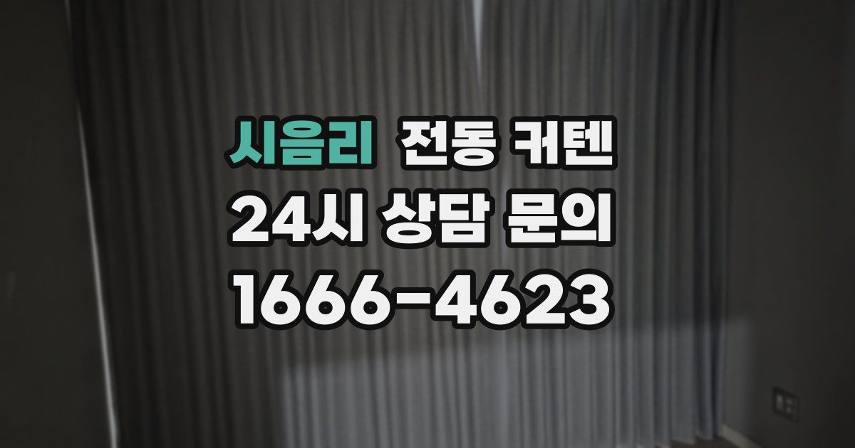시음리 전동 커텐