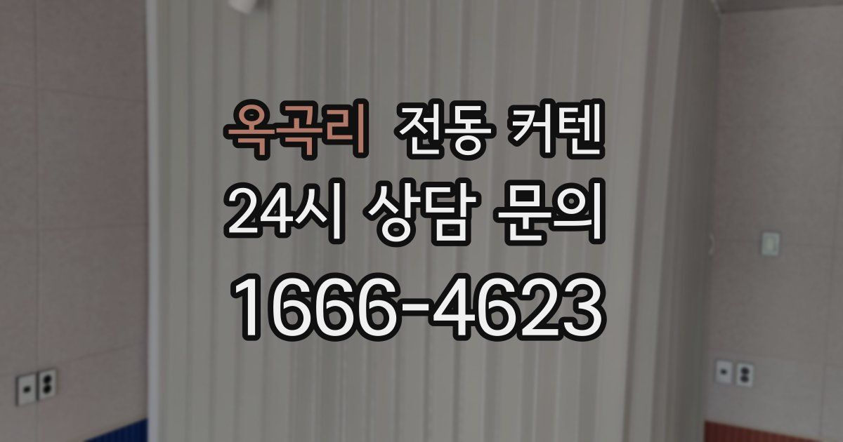 옥곡리 전동 커텐