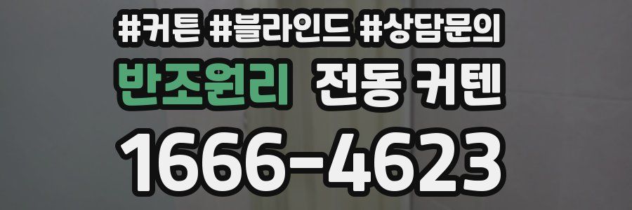 반조원리 전동 커텐