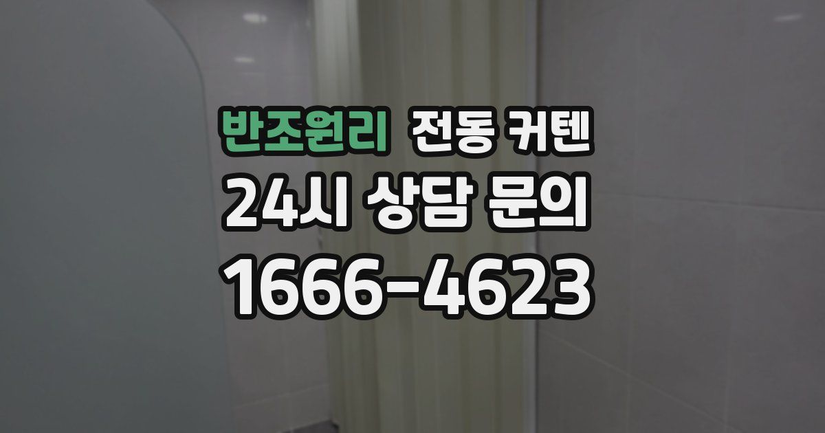 반조원리 전동 커텐