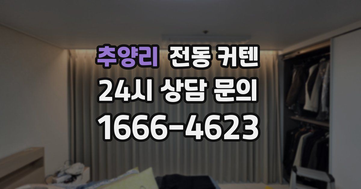 추양리 전동 커텐