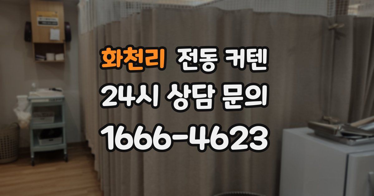 화천리 전동 커텐