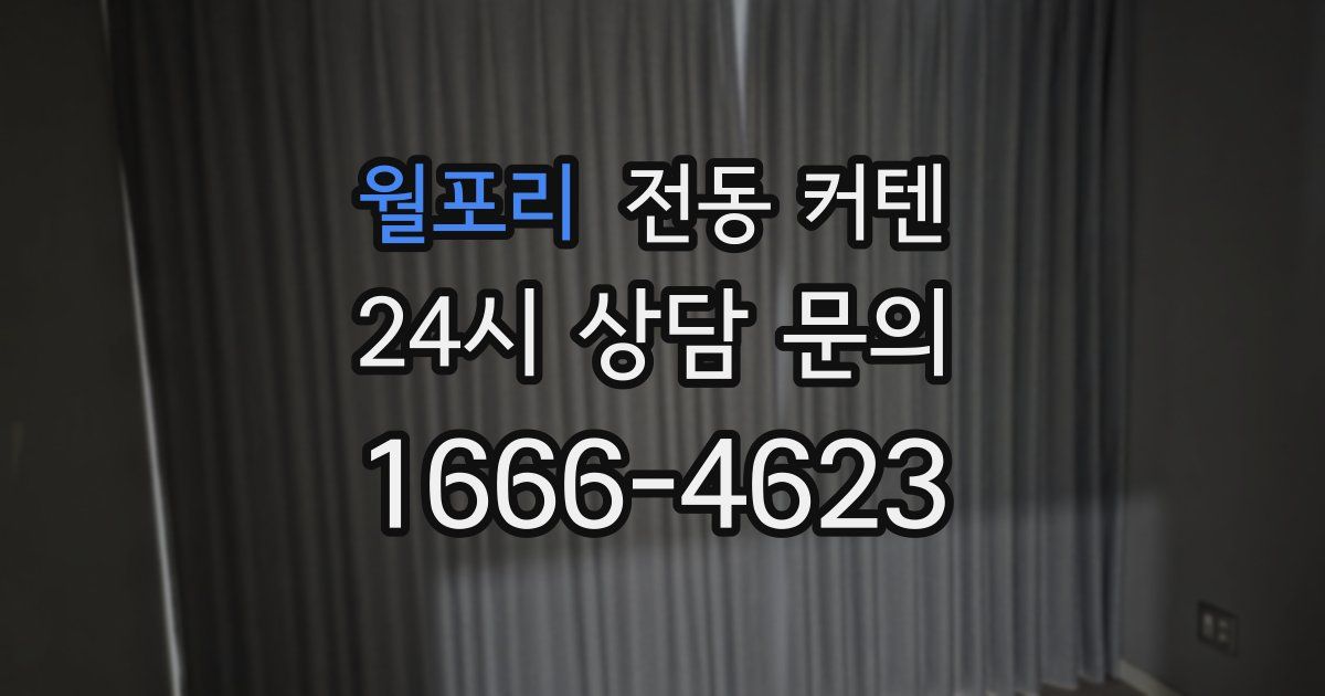 월포리 전동 커텐