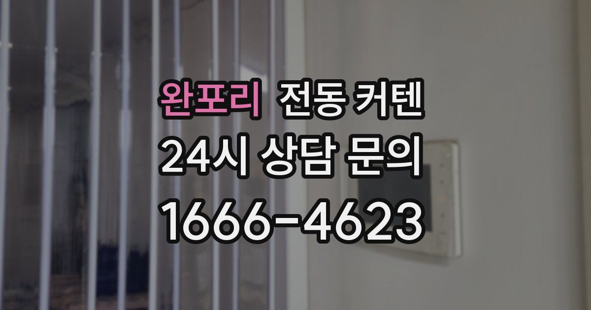 완포리 전동 커텐