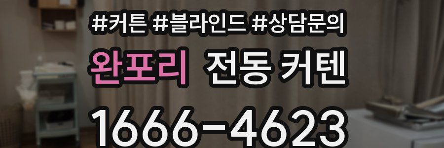 완포리 전동 커텐