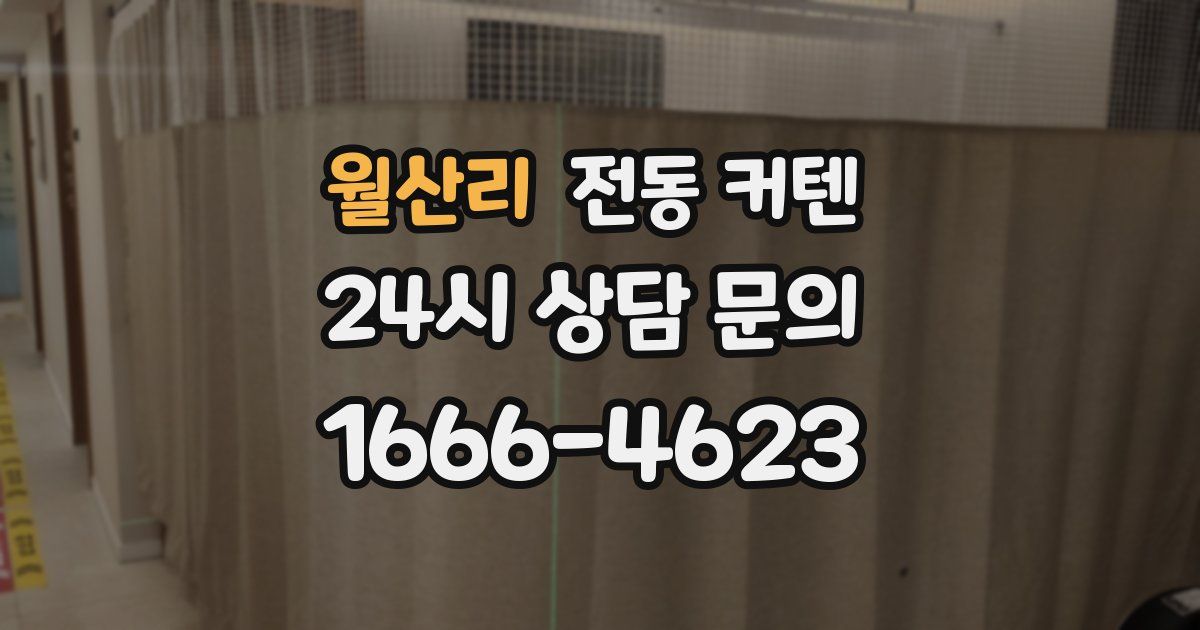 월산리 전동 커텐