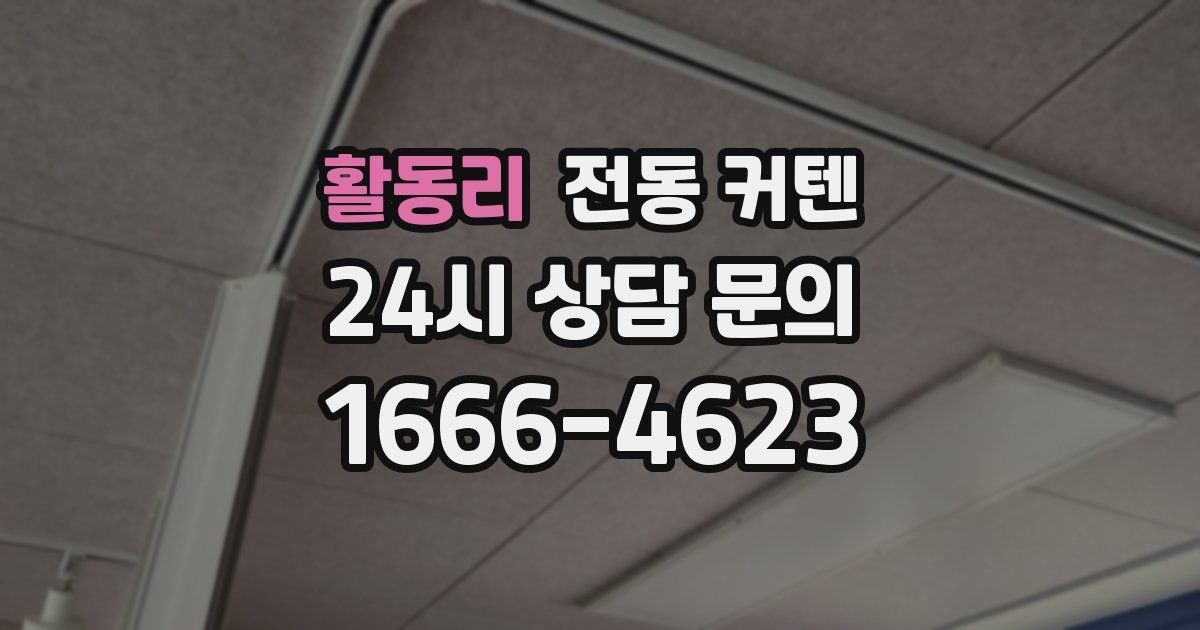 활동리 전동 커텐