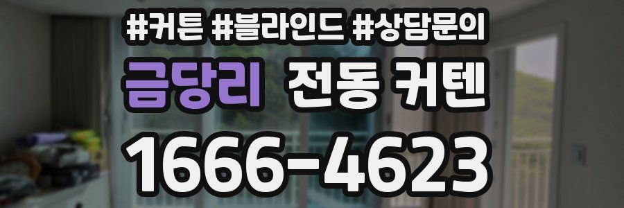 금당리 전동 커텐
