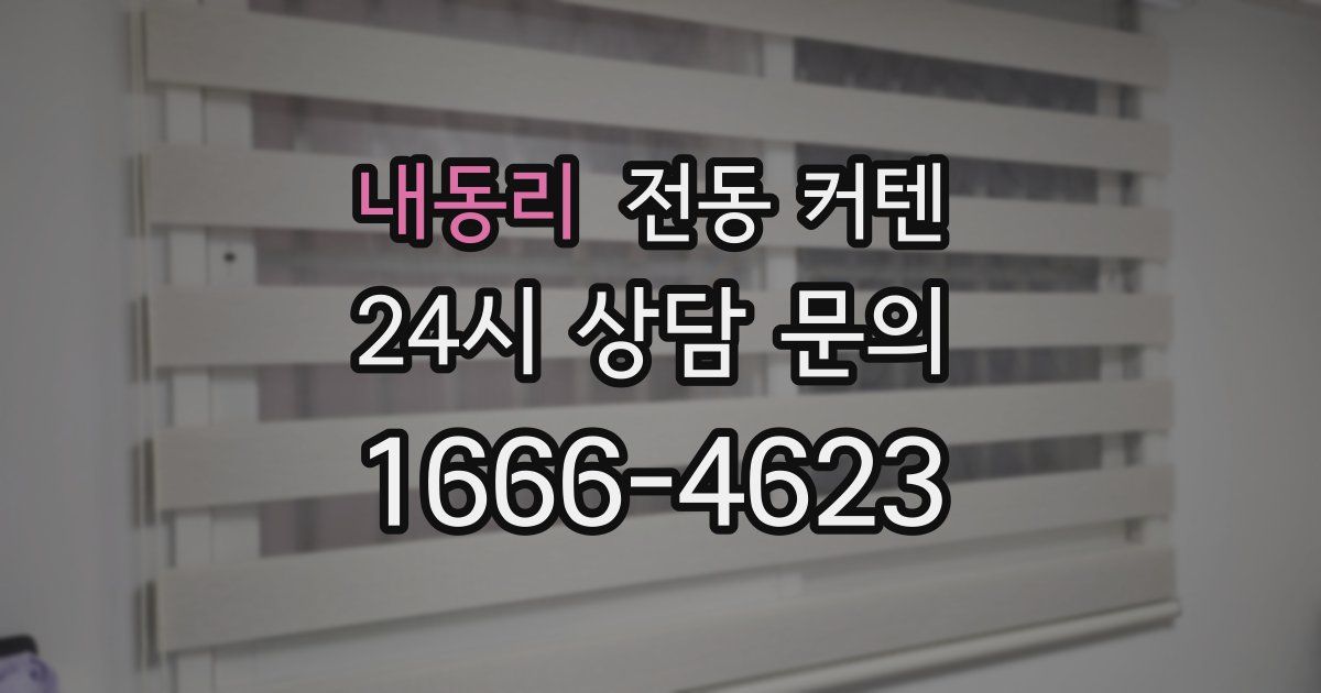 내동리 전동 커텐