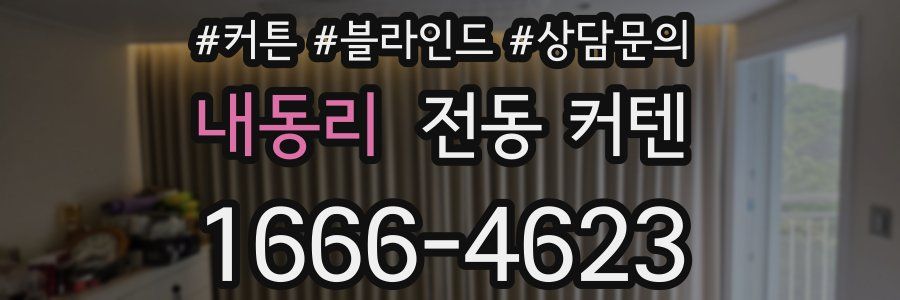 내동리 전동 커텐