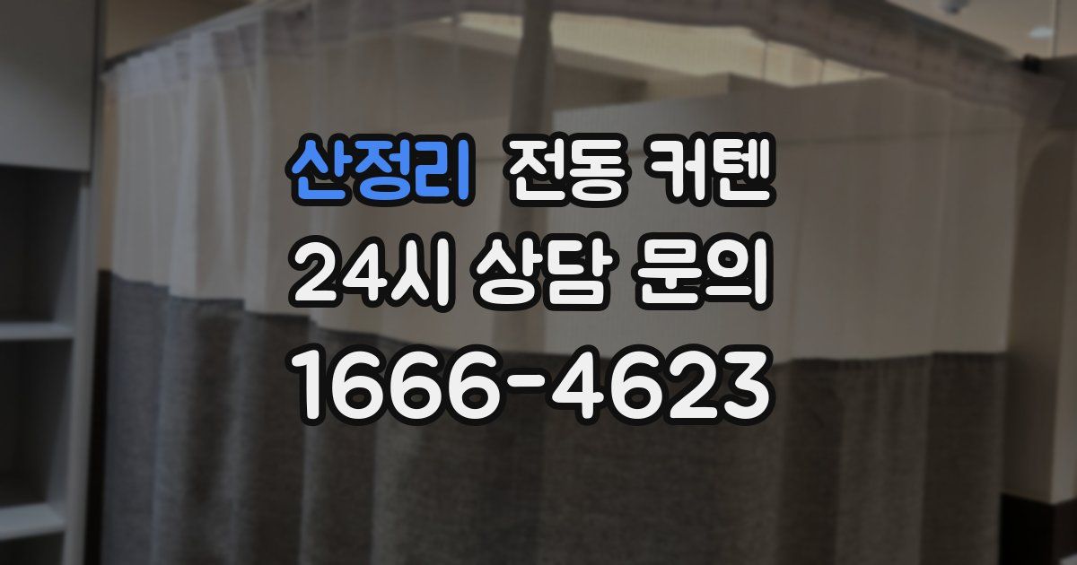 산정리 전동 커텐