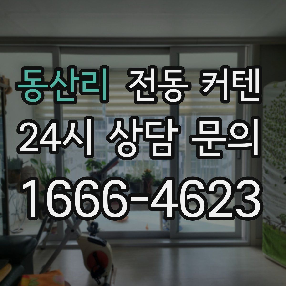 동산리 전동 커텐