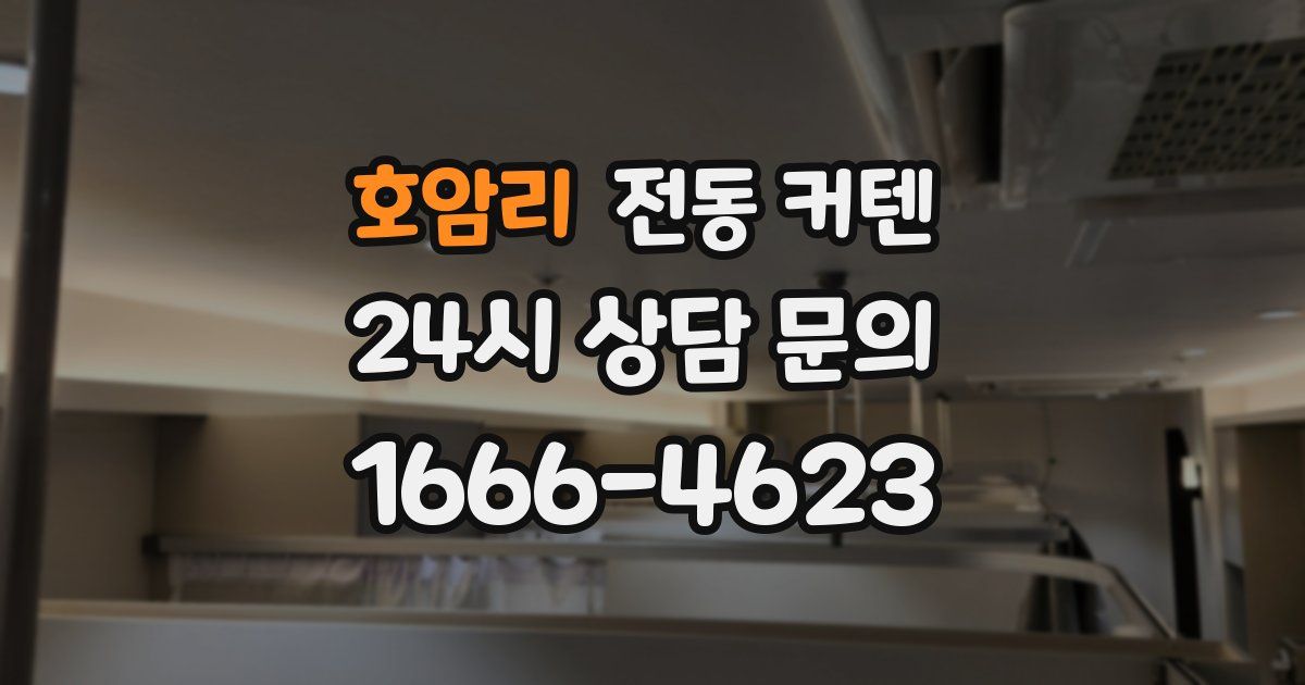 호암리 전동 커텐